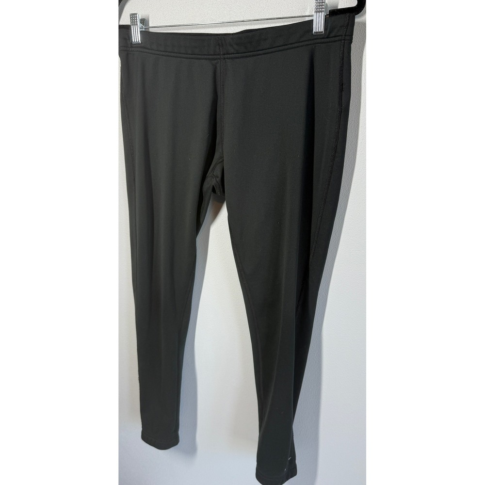 Nike Pro Womens Leggings Size L Black Fit Dry One Therma Fit 7/8 Activewear Run